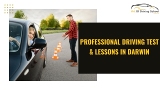Professional Driving Test & Lessons In Darwin