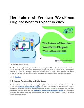 the future of premium wordpress plugins what