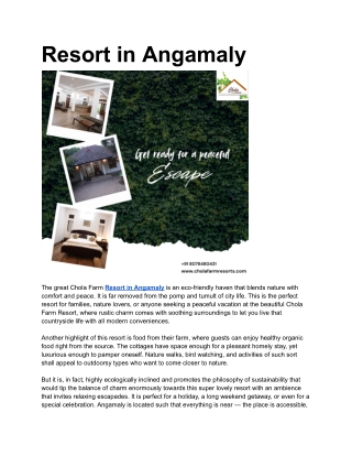 Resort in Angamaly