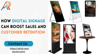 How Digital Signage Can Boost Sales and Customer Retention