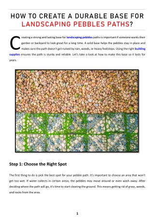 how to create a durable base for landscaping