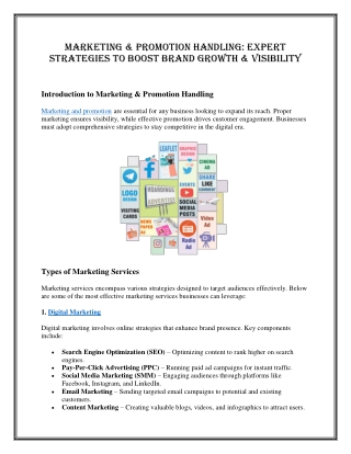 marketing promotion handling expert strategies