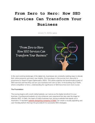 from zero to hero how seo services can transform