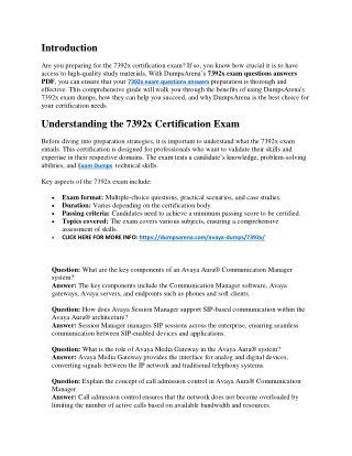 DumpsArena 7392x Exam Questions Answers – Your Shortcut to Success