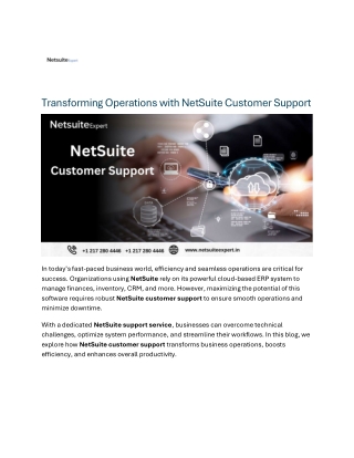 transforming operations with netsuite customer