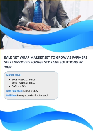 Bale Net Wrap Market - Size & Upcoming Industry Trends