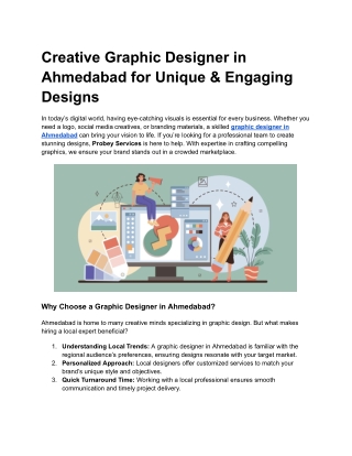 creative graphic designer in ahmedabad for unique