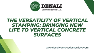 The Versatility of Vertical Stamping Bringing New Life to Vertical Concrete Surfaces