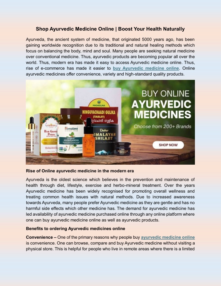 shop ayurvedic medicine online boost your health