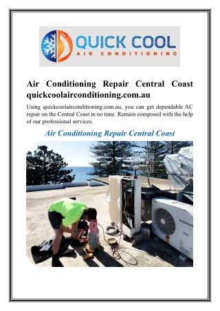 Air Conditioning Repair Central Coast quickcoolairconditioning.com (1)
