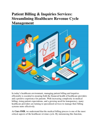 patient billing inquiries services streamlining