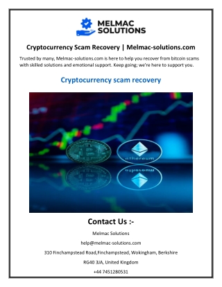 Cryptocurrency Scam Recovery Melmac-solutions.com