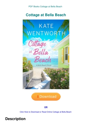 PDF Books Cottage at Bella Beach