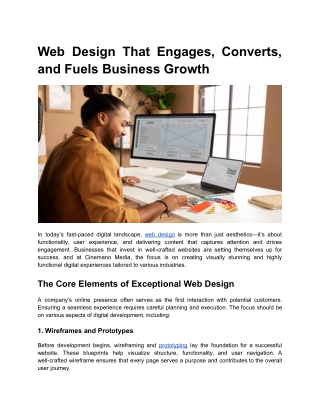web design that engages converts and fuels