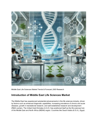 Middle East Life Sciences Market Trends & Forecast _ BIS Research (1)