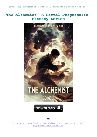 eBook The Alchemist A Portal Progression Fantasy Series