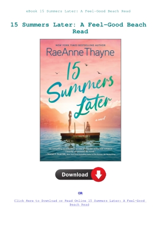 eBook 15 Summers Later A Feel-Good Beach Read