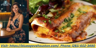 Enchilada Perfection: Soft Tortillas, Melted Cheese & Sauce - BlueAgaveCantina