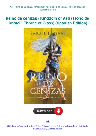 PDF Reino de cenizas  Kingdom of Ash (Trono de Cristal  Throne of Glass) (Spanish Edition)