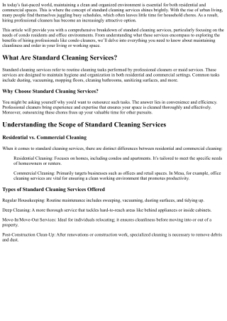 in today s fast paced world maintaining a clean