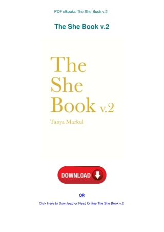 PDF eBooks The She Book v.2
