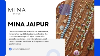 Shop Trendy Jewellery for Modern Looks - Mina Jaipur