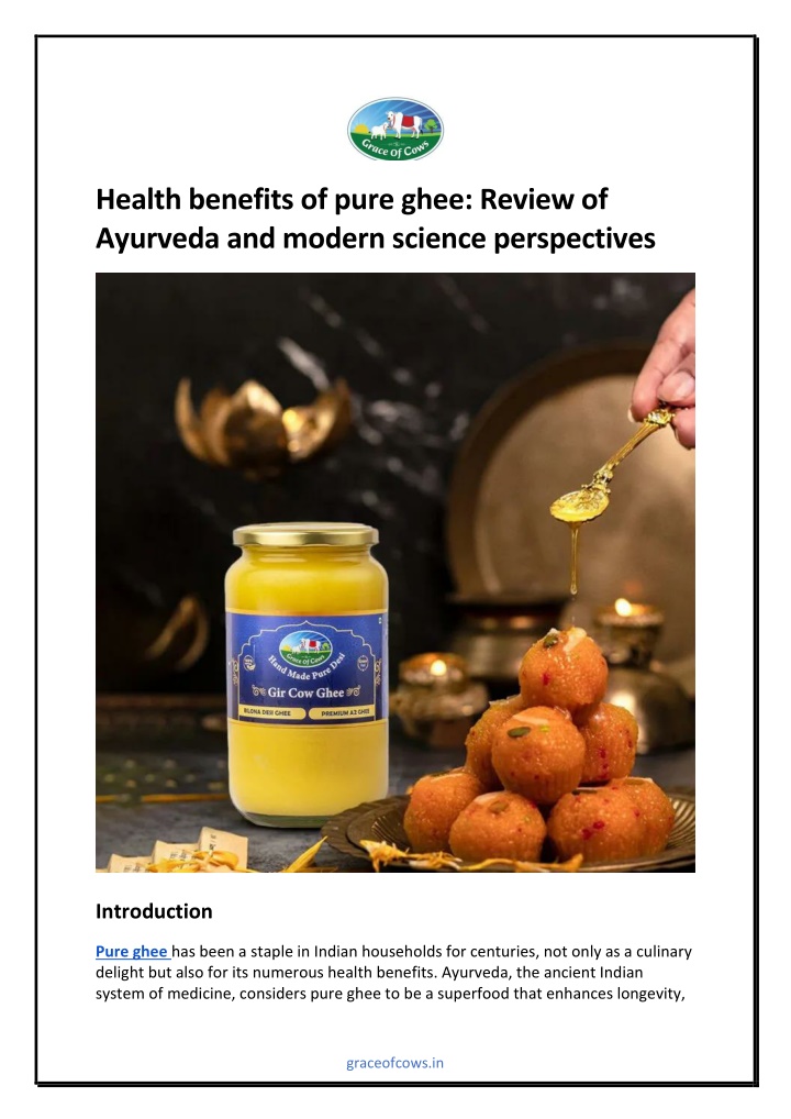 health benefits of pure ghee review of ayurveda