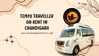 Tempo Traveller on Rent in Chandigarh – Comfortable & Affordable Travel