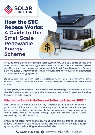 how the stc rebate works a guide to the small