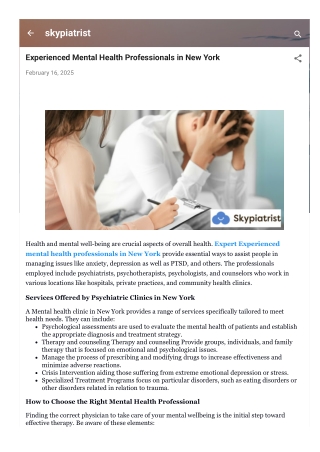 Understanding the Role of Mental Health Professionals