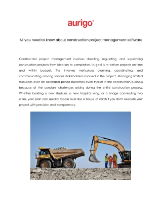 all you need to know about construction project
