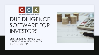 due diligence software for investors