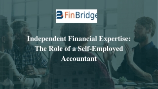Independent Financial Expertise: The Role of a Self-Employed Accountant