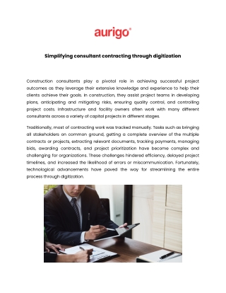 simplifying consultant contracting through