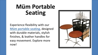 Müm Portable Seating