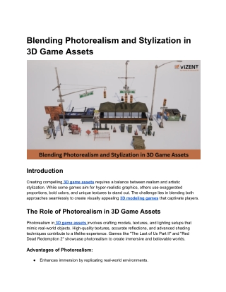 blending photorealism and stylization in 3d game