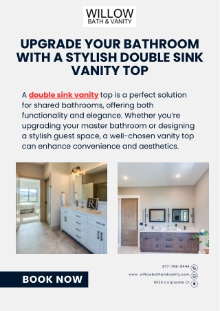 Upgrade Your Bathroom with a Stylish Double Sink Vanity Top