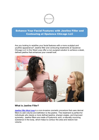 enhance your facial features with jawline filler
