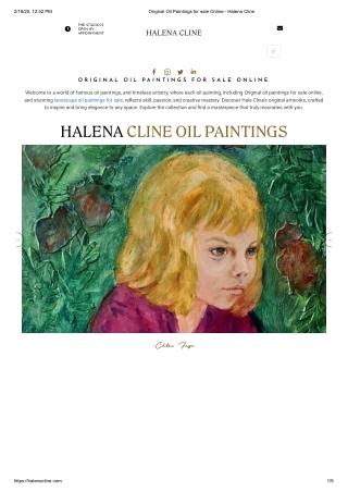 Original Oil Paintings for sale Online - Halena Cline