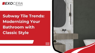 Discover the Versatility of Subway Tiles for Bathroom Designs