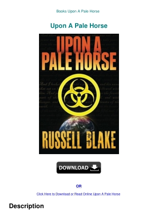 Books  Upon A Pale Horse