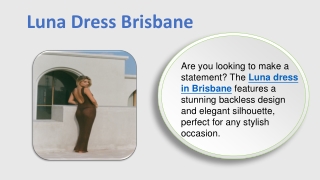 Luna Dress Brisbane