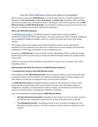 get the hpe0 get the hpe0 j68 exam dumps you need