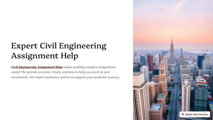 expert civil engineering assignment help