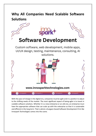 Why All Companies Need Scalable Software Solutions