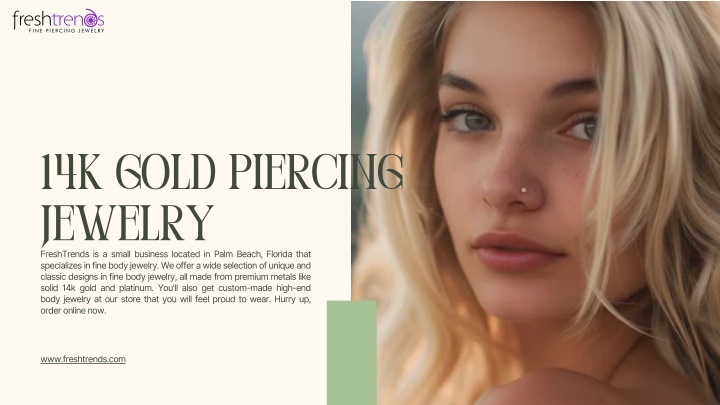 14k gold piercing jewelry freshtrends is a small