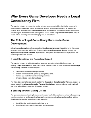 why every game developer needs a legal