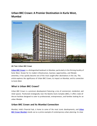 Urban BKC Crown