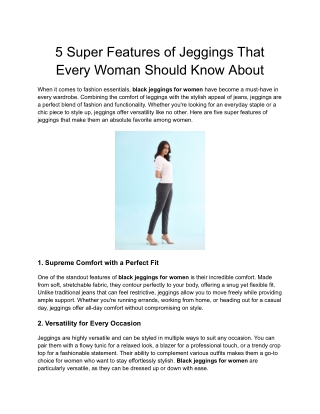 5 super features of jeggings that every woman should know about