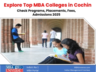Top MBA Colleges in Cochin – Admission, Fees & Placements